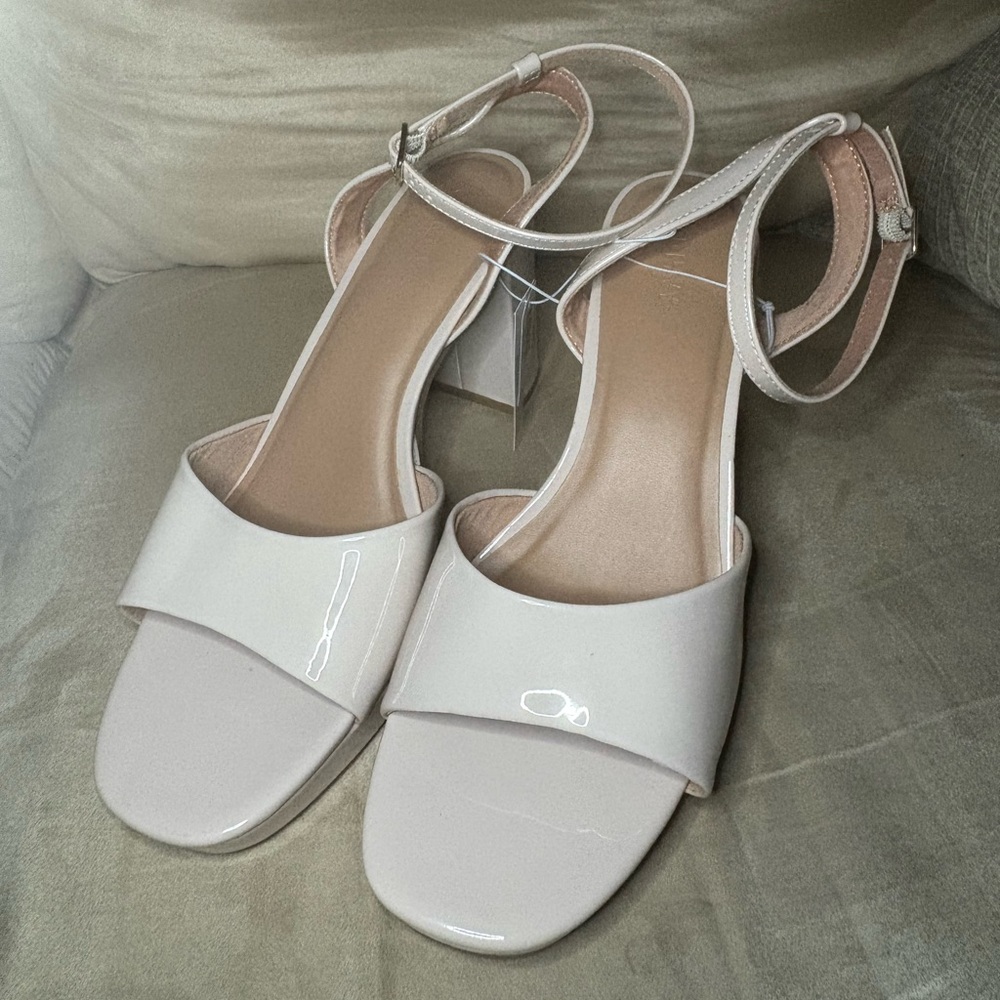 Faux Leather Platform Heels